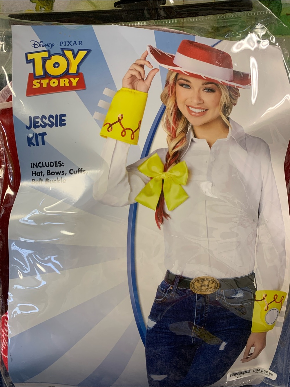 Spirit Toy Story Jessie Costume Kit - White, Red, Yellow, Blue